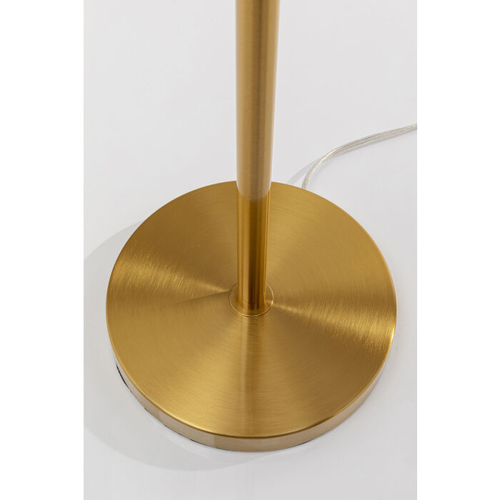 Stehleuchte FEATHER PALM Stahl Straußenfeder Weiß Gold E27 65x65x165cm