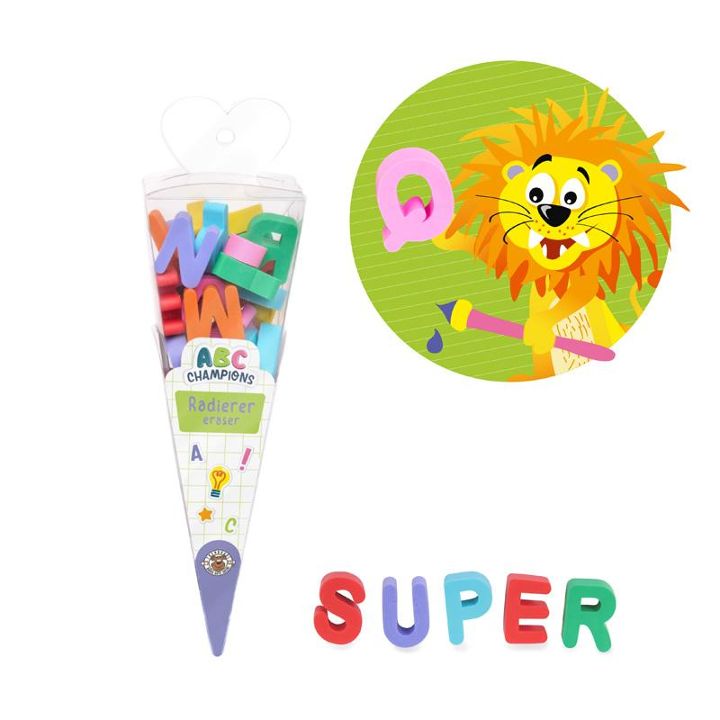 ABC Radierer Buchstaben 4,5x4,5x16,5cm ABC Radierer Buchstaben 4,5x4,5x16,5cm