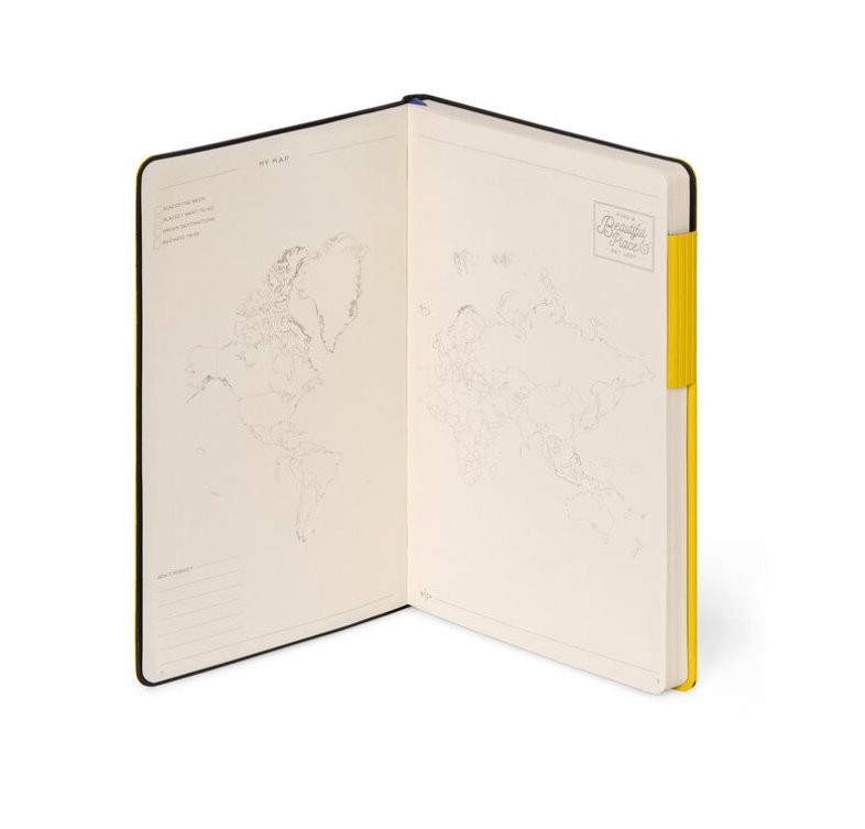 2mZQYYqMwByJNV Liniertes Notizbuch - Medium - My Notebook 13x21cm 192 nummerierte Seiten Yellow Freesia Gelb