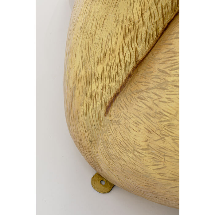 11DlvUarGypobyA Dekofigur GORILLA XL Gold handgearbeitet 180x130x100cm