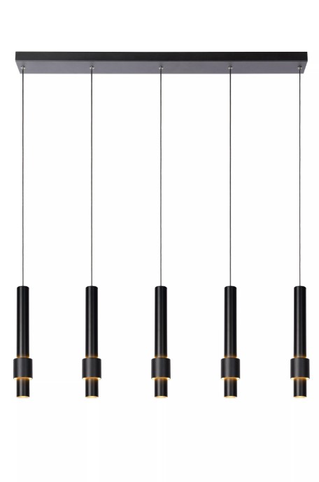 1J1fOPIck7O4d6 Pendelleuchte MARGARY Aluminium 5x4,2W 460lm 2700K Warmweiß 103x8x169cm