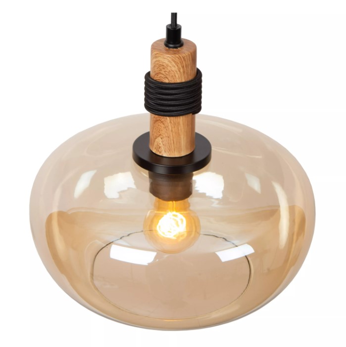 5uOLGQLenNGXeC Pendelleuchte ILONA Glas 1xE27 dimmbar