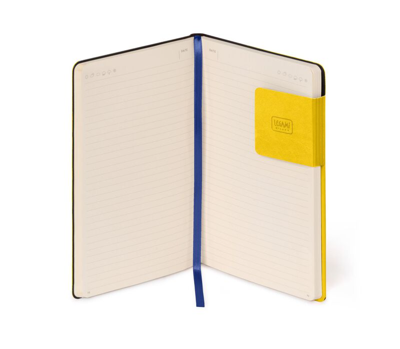 40SQ8CygkIjQl7 Liniertes Notizbuch - Medium - My Notebook 13x21cm 192 nummerierte Seiten Yellow Freesia Gelb