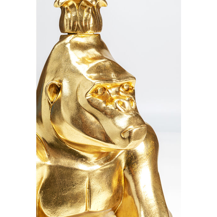 Kerzenständer GORILLA Polyresin Gold 27x56x71cm