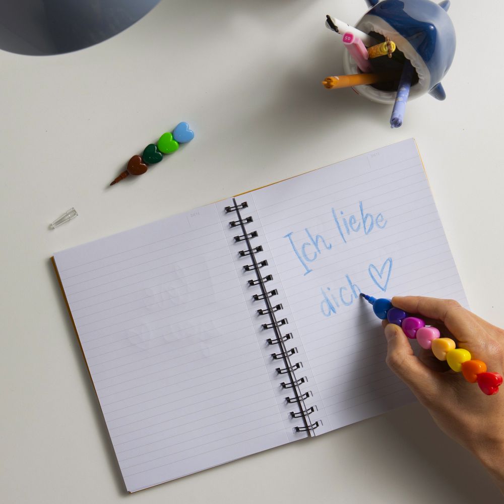 12 stapelbare Buntstifte HERZ Dream in Colour