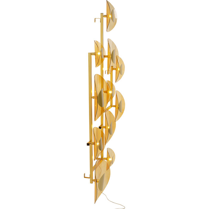 Wandleuchte MARIPOSA BRASS Glas Stahl Gold 11xG9 21x116x198cm