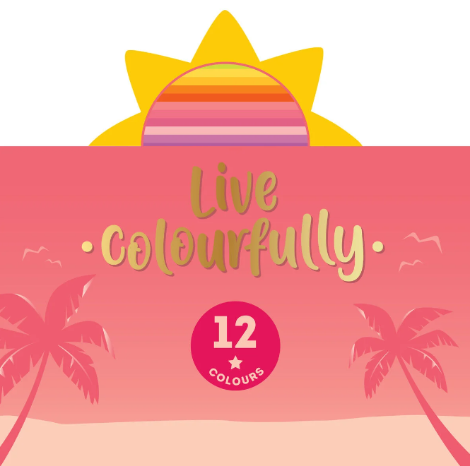 5fWXMvg1Vb3jrD Buntstifte - Live Colorfully Sunset Palette 12er-Set