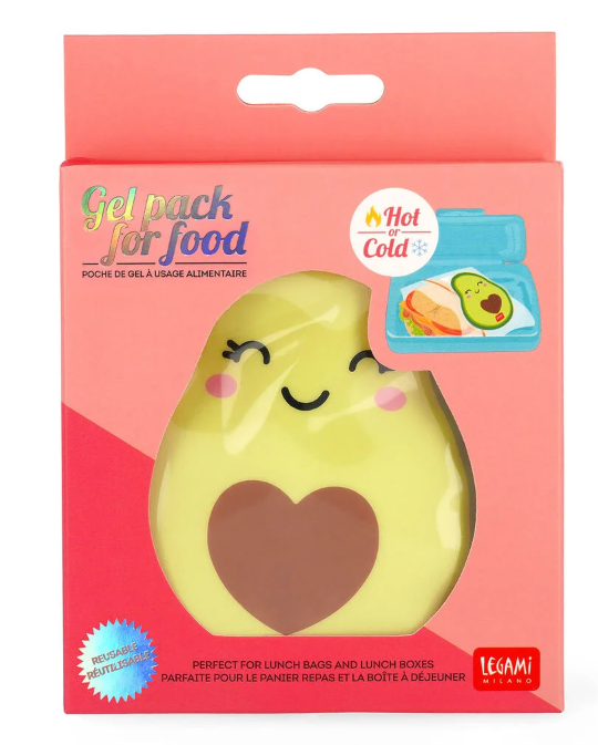 Wiederverwendbares Hot & Cold Gelpack für Lebensmittel - Warm oder Kalt "Avocado"