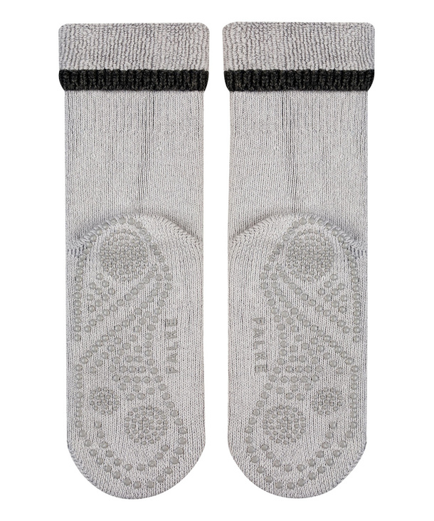 Damen-Haussocken CUDDLE PADS mit  rutschhemmender Plüsch-Sohle Weiß 35-38