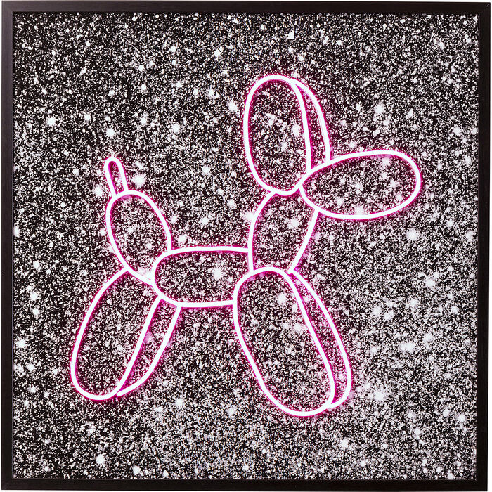 1ycGRSnjR0NCQF Glasbild BALLOON DOG LED 230V inkl. Leuchtmittel 3,5x80x80cm