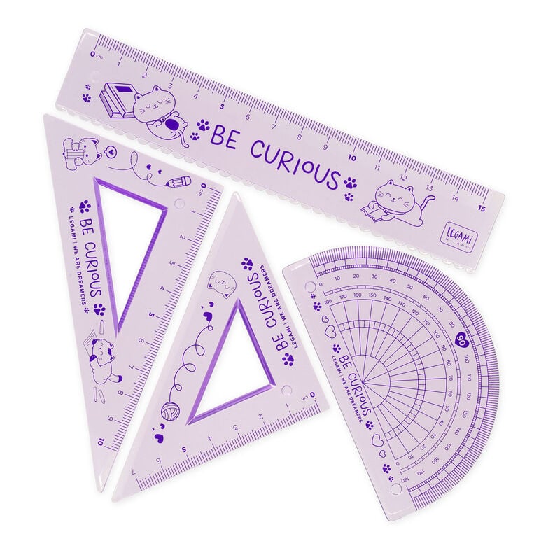4er Geometrieset - You Rule! I'm a misunderstood Kitty