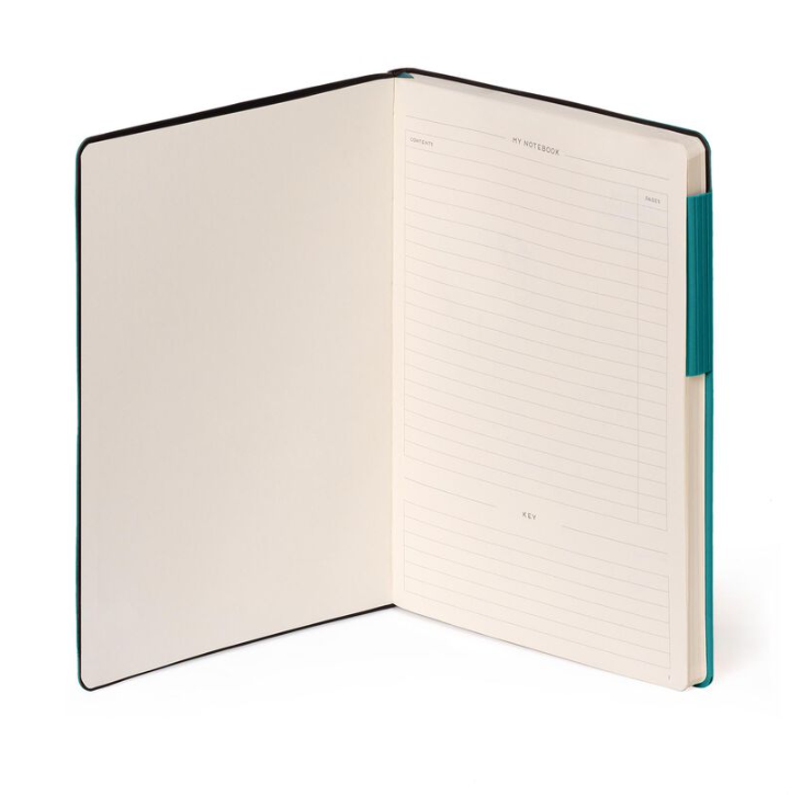1nUs6r6fElAOcj Liniertes Notizbuch - Large - My Notebook 17,5x24,3cm 192 nummerierte Seiten Malachite Green Grün