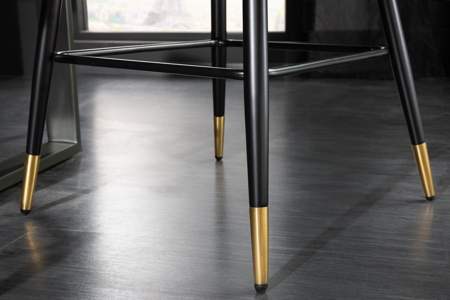 Barhocker PARIS Samt Metall Petrol mit Ziersteppung 60x51x104,5cm Barhocker PARIS Samt Metall Petrol mit Ziersteppung 60x51x104,5cm