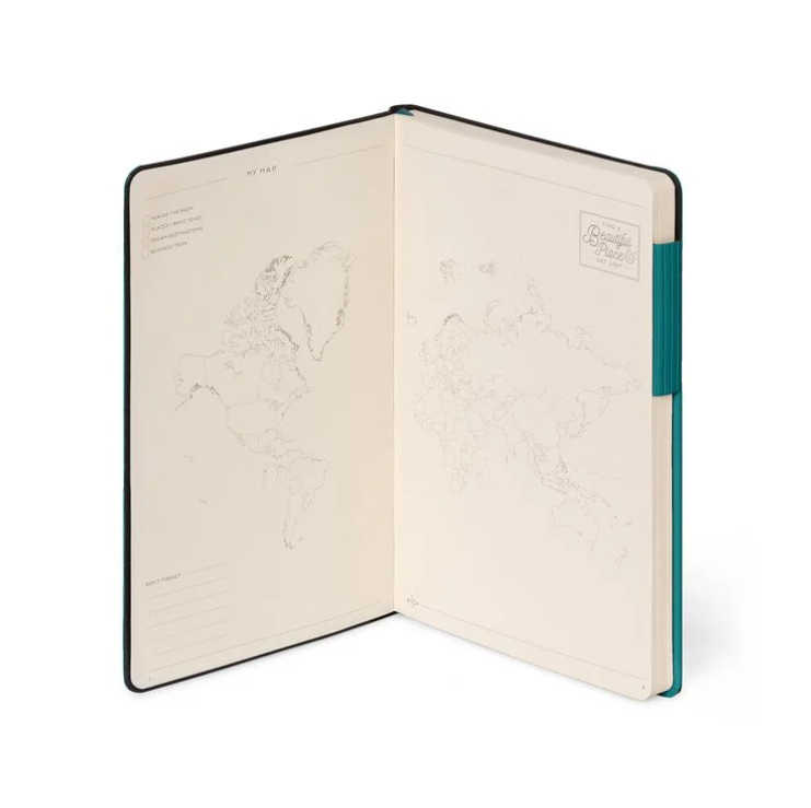 2Mo1kK71TG8lvG Liniertes Notizbuch - Medium - My Notebook 13x21cm 192 nummerierte Seiten Malachite Green Grün