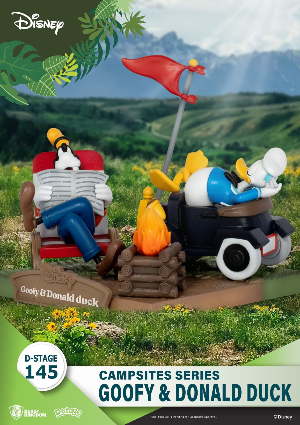4MNUNnUFQiauLr Disney Campsite Series D-Stage Sammlerstück Diorama "Goofy & Donald Duck" 9,8cm PVC