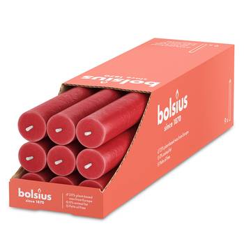 csm_884029_Product_37fd0b0c8a 9er-Pack Haushaltskerze RUSTIK Zartes Rot 2,3x2,3x27cm