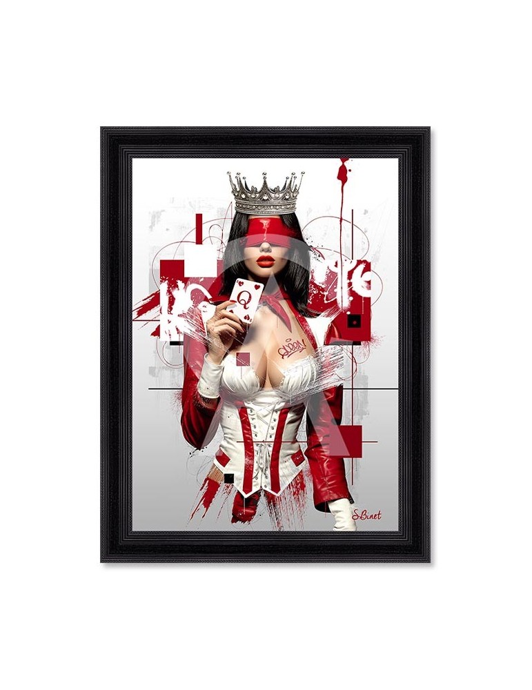 Wandbild DAME DE CŒR by Binet inkl. Rahmen 5x62x82cm