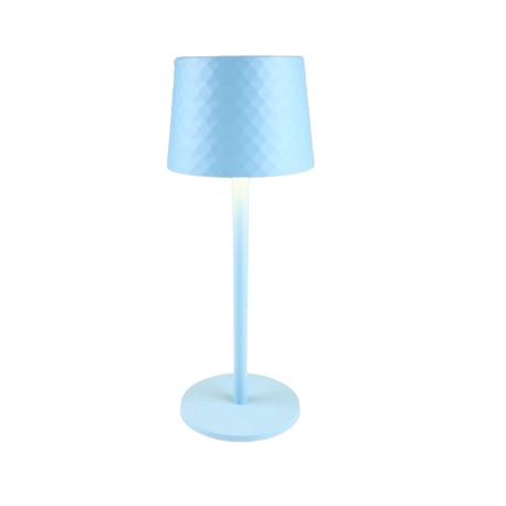 LED Outdoor Akku Tischleuchte Metall Dimmbar Touch USB-C IP44 8,5x8,5x22,5cm