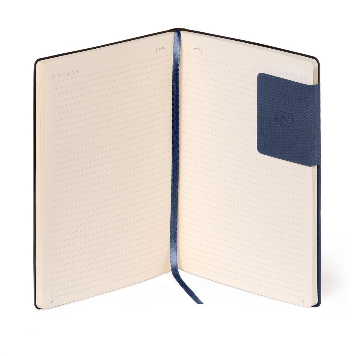 4i3mGIyX3kdHx7 Liniertes Notizbuch - Large - My Notebook 17,5x24,3cm 192 nummerierte Seiten Galactic Blue Blau