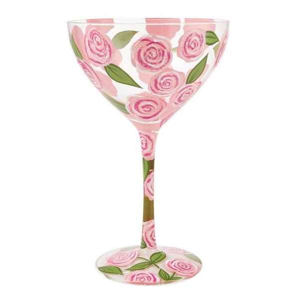 1qvhkeRgwi4sC6 Cocktailglas ROSE PUNCH by Lolita handbemalt Unikat 355ml 4,5x4,5x17,5cm