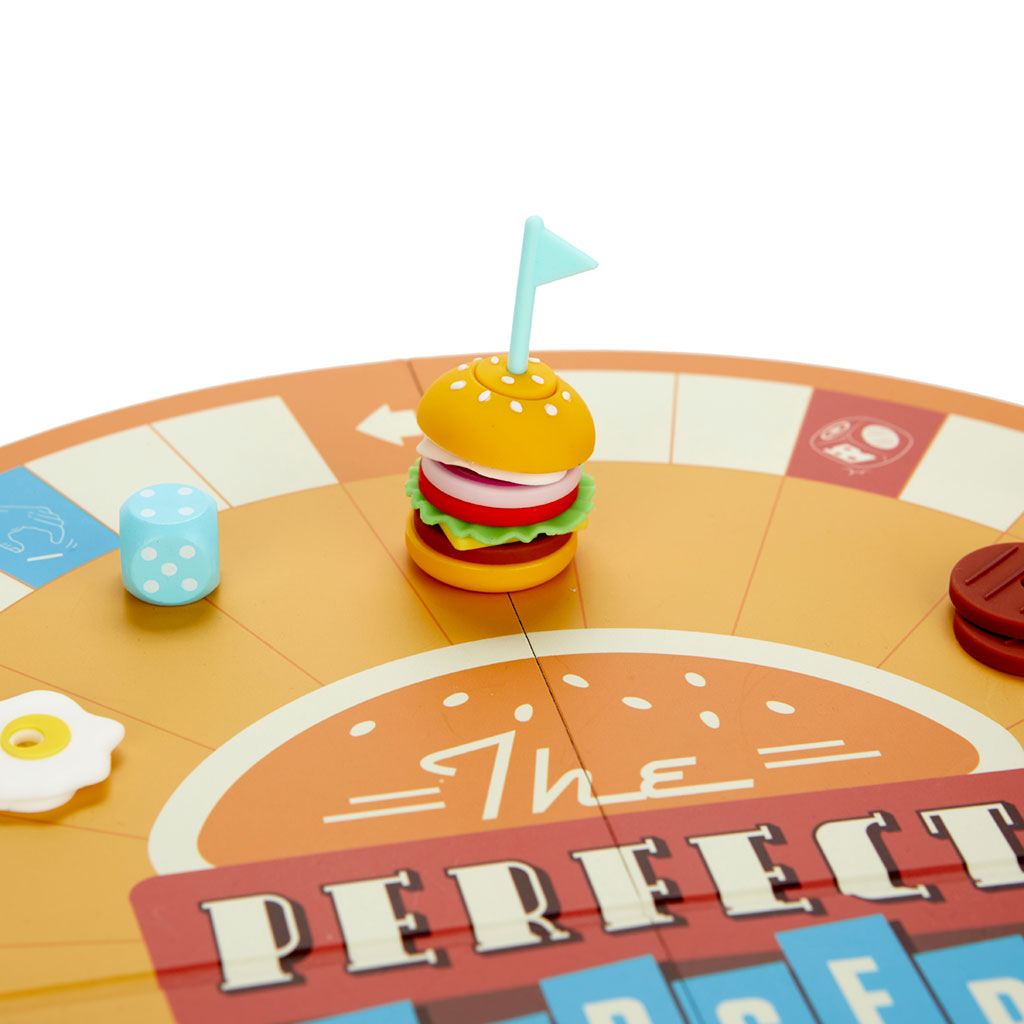 Brettspiel THE PERFECT BURGER Silikon Karton bis 4 Spieler 28-teilig 21x35x4cm