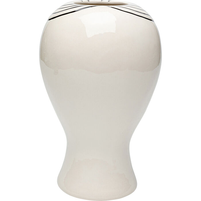 84aN6bYW4MnZ3g Vase Favola Men Schwarz Weiß handgefertigt 30x19x19cm