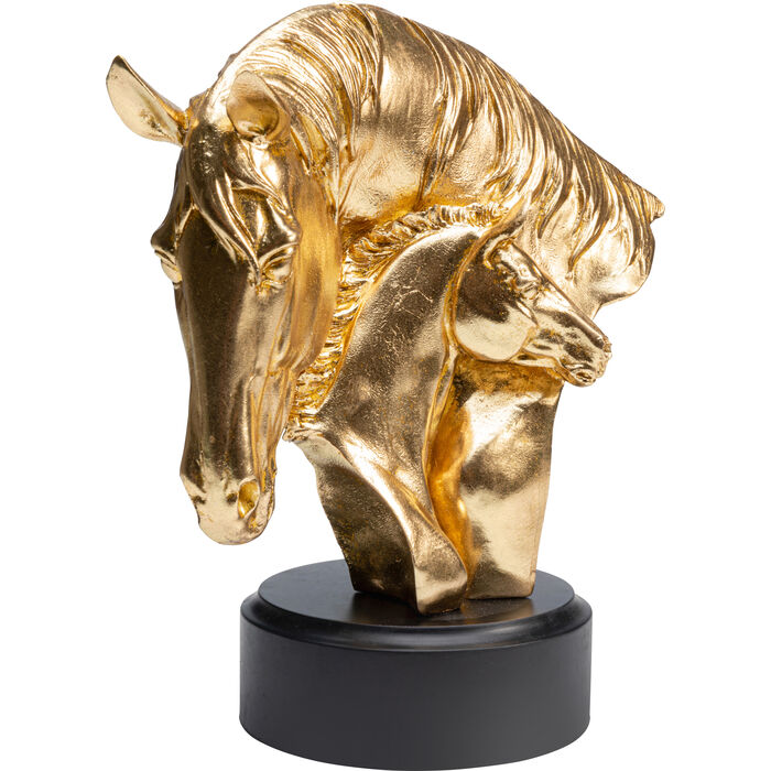 61822_2 Dekofigur SPIRIT LOVE HORSE Gold 29cm