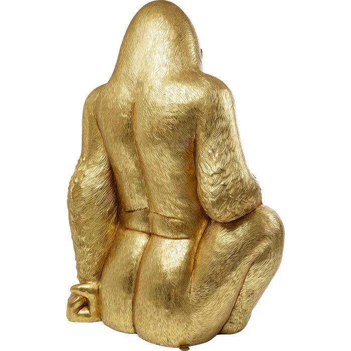 42GsYq5DrmUdQ5 Dekofigur GORILLA XL Gold handgearbeitet 180x130x100cm