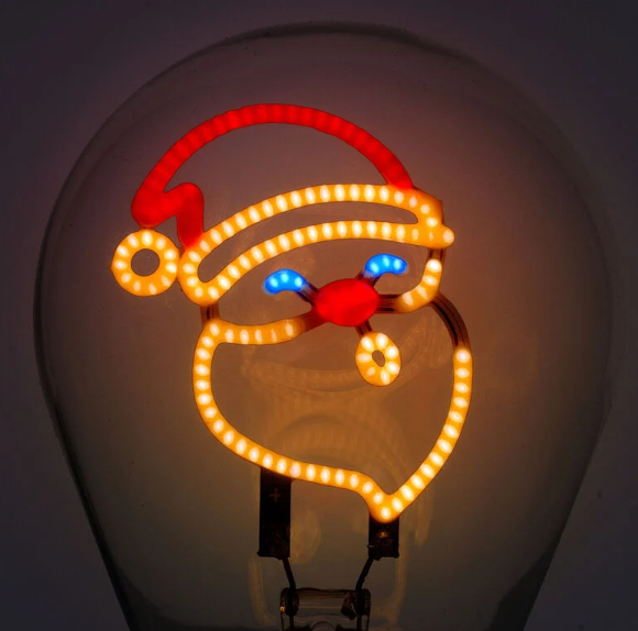 Tischlampe in Glühbirnenform - Bulb Fiction - Weihnachtsmann