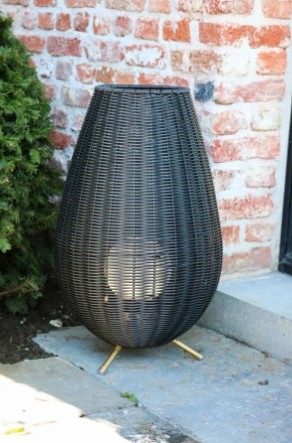 3s0ZJ7Rf1OriUs Akku-Tischlampe COLIN Outdoor IP44 Warmweiß 3000K 3-StepDim 30x30x50cm