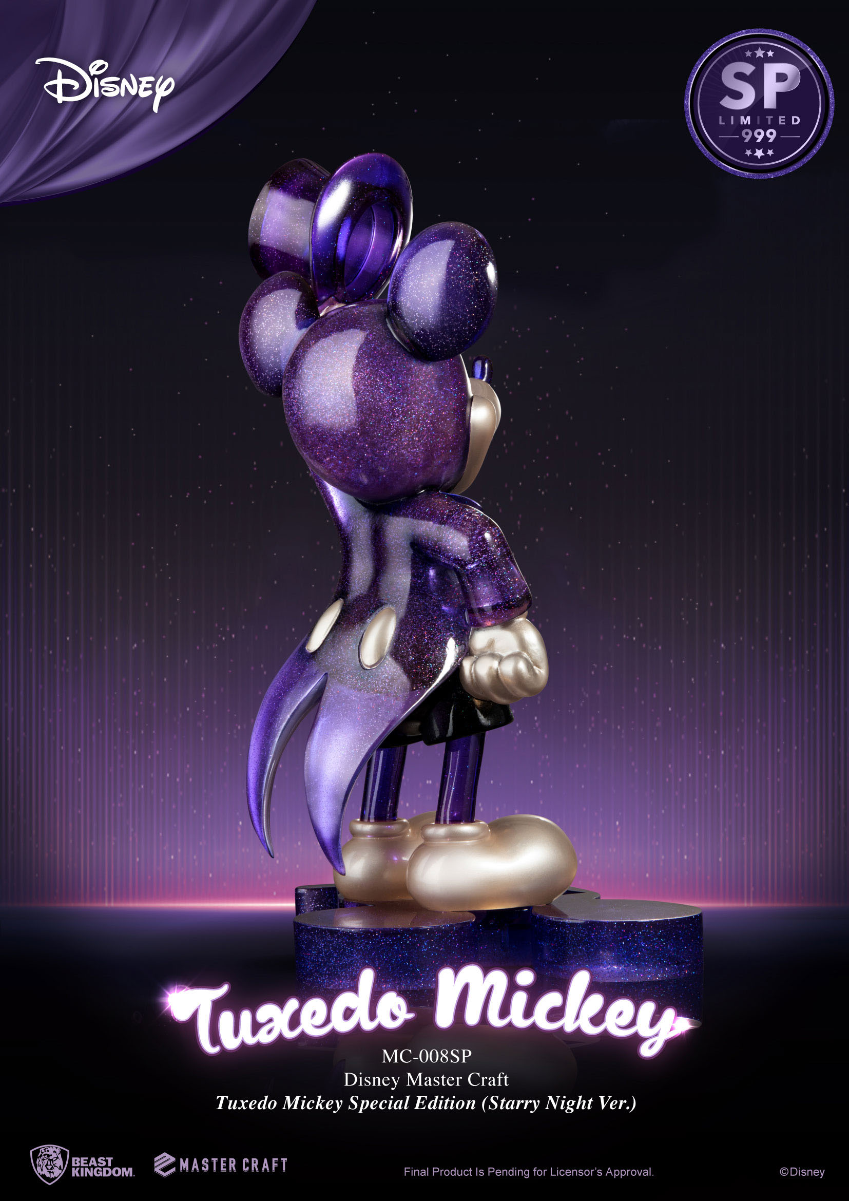 hr_bkdmc-008sp_c Disney Mickey Maus Master Craft Statue "Tuxedo Mickey Special Edition" 47x25x21cm - Streng limitiert