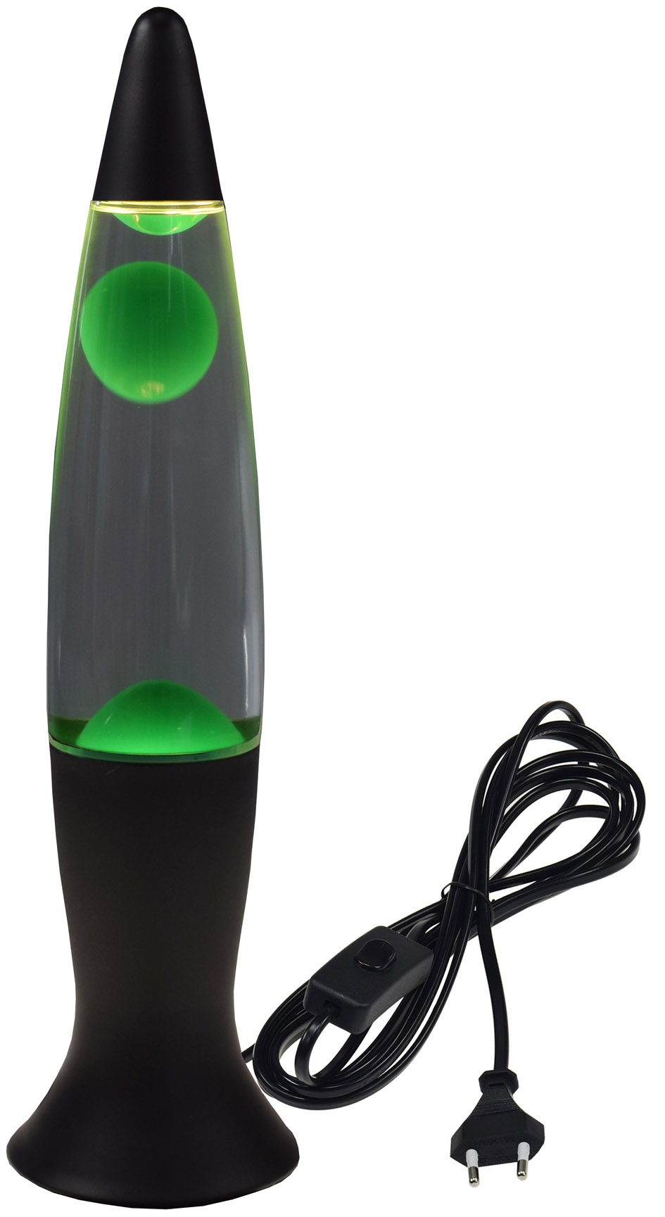 Retro-Lavalampe CTL-BLEEN Aluminium Schwarz Grün 40cm