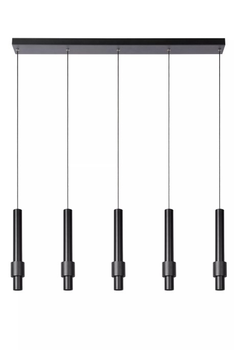 29GUZMGsziEY0S Pendelleuchte MARGARY Aluminium 5x4,2W 460lm 2700K Warmweiß 103x8x169cm