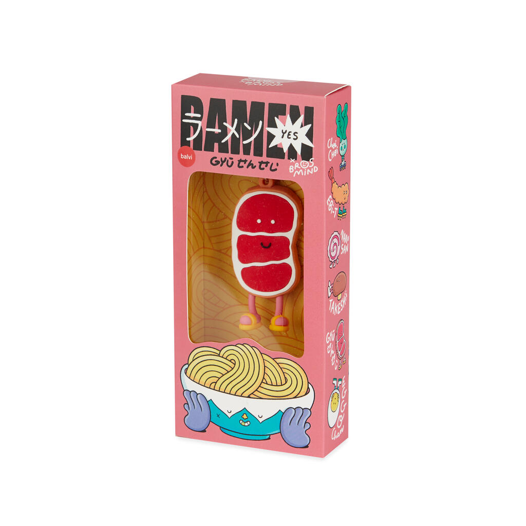 Schlüsselanhänger RAMEN GYU SENSEI Fleisch von Brosmind x Balvi 2,6x6,8x14,6cm Schlüsselanhänger RAMEN GYU SENSEI Fleisch von Brosmind x Balvi 2,6x6,8x14,6cm