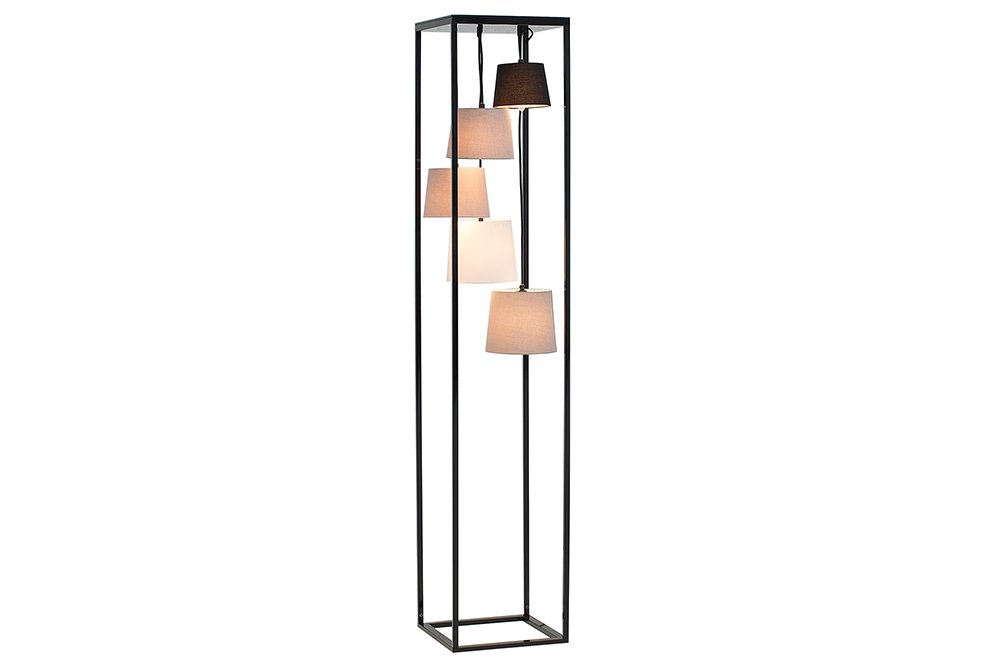 Stehleuchte LEVELS Metall E14 Schwarz 32x32x180cm