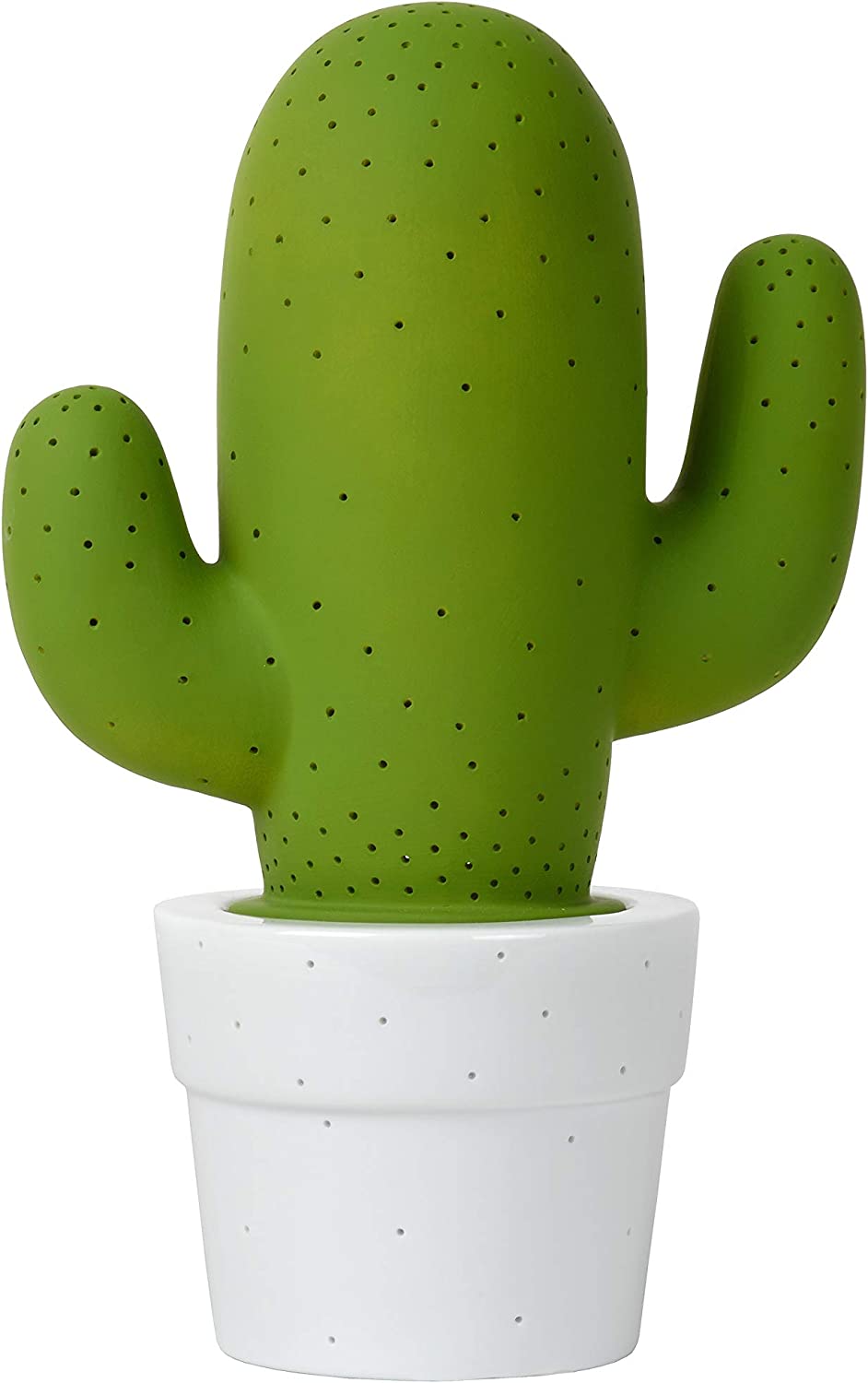 61444_1 Tischlampe CACTUS Keramik Grün E14 19x19x29,5cm
