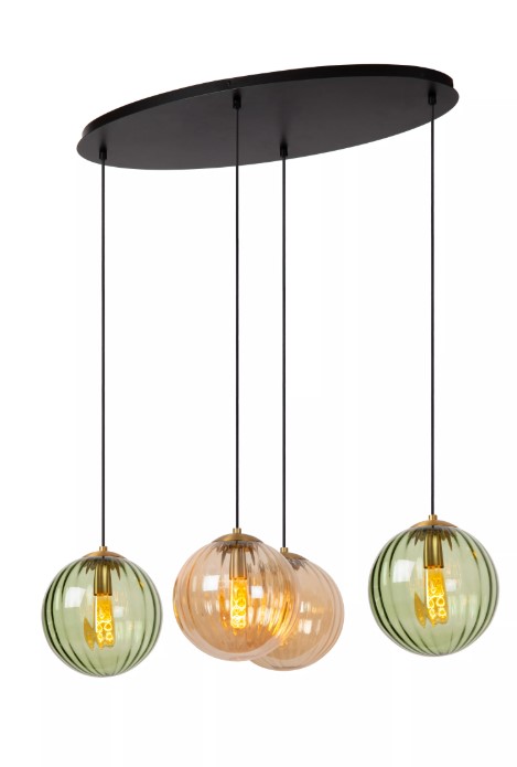 Pendelleuchte MONSARAZ Rund Glas E27 dimmbar