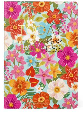 Liniertes Notizbuch - Small A6 - My Notebook 9,5x13,5cm 80 Seiten Flowers