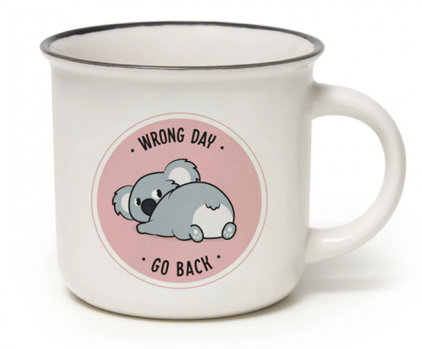 Porzellantasse - Cup-Puccino &quot;Koala Wrong Day - Go Back&quot; 350ml