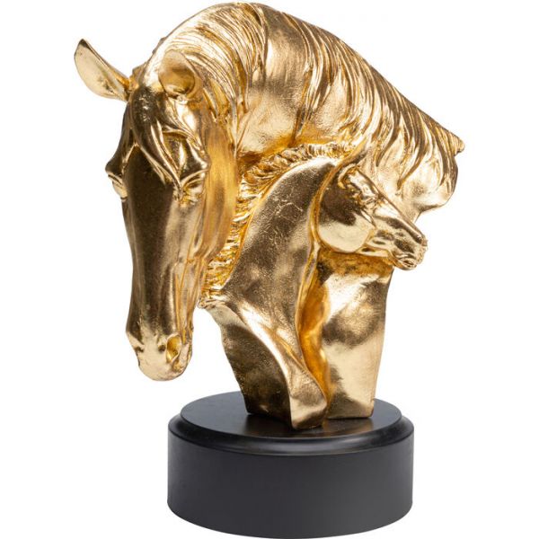 Deko Figur SPIRIT LOVE HORSE Gold 29cm