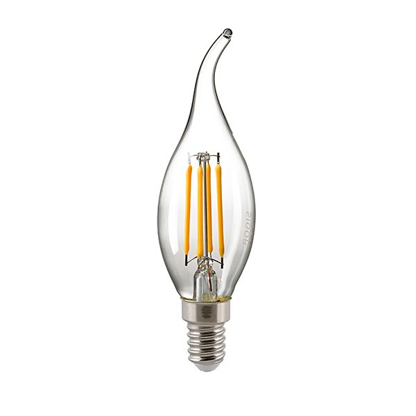 LED Filament Leuchtmittel Kerze klar 4,5W E14 470lm 2700K dimmbar