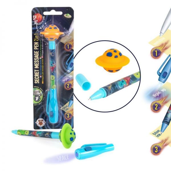 SPACE ADVENTURE Secret Message Pen mit Kugelschreiber