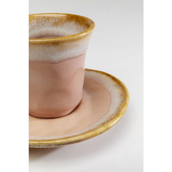 Espressotasse Nala Rosa (2/tlg.) spülmaschinengeeignet 88ml 7,5x12x12cm