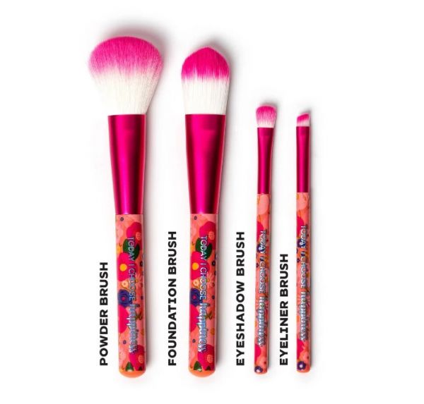 Makeup Schminkpinsel 4er Set - Oh My Glow! &quot;Flowers&quot;