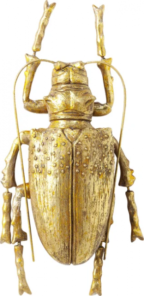 Wandschmuck Longicorn Beetle Gold