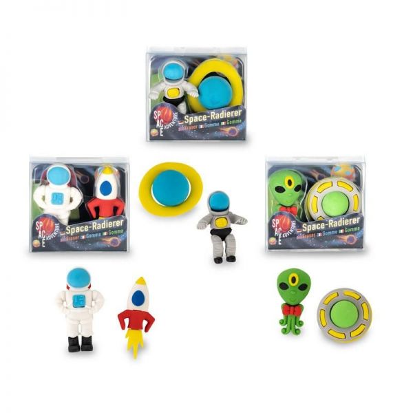 SPACE ADVENTURE Radierer 2er Set