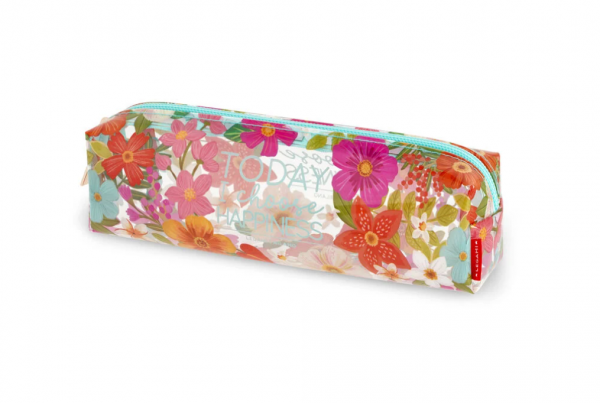 Transparentes Mäppchen - Pencil Case Flowers