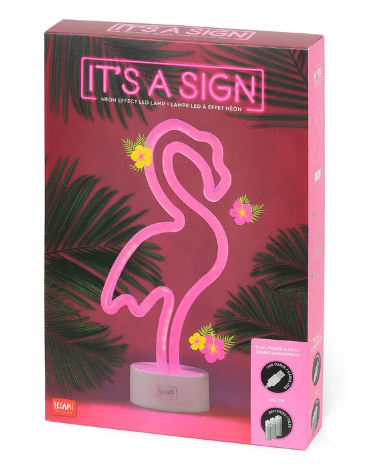 LED-Lampe mit Neoneffekt - It‘s a Sign &quot;Flamingo&quot;