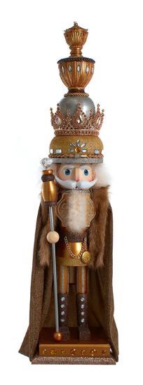 Hollywood Nutcrackers™ GOLD KING NUTCRACKER 17,8x20,3x91,4cm