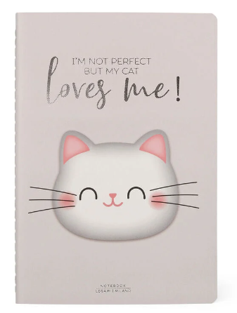 Liniertes Notizbuch - Medium A5 - My Notebook 14,2x21cm 80 Seiten Meow Kitty Katze